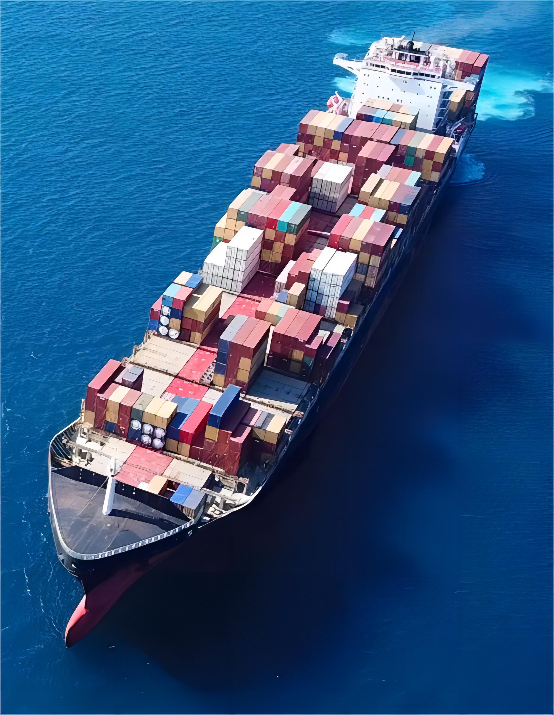 Global map showing shipping routes from China to Amazon fulfillment centers