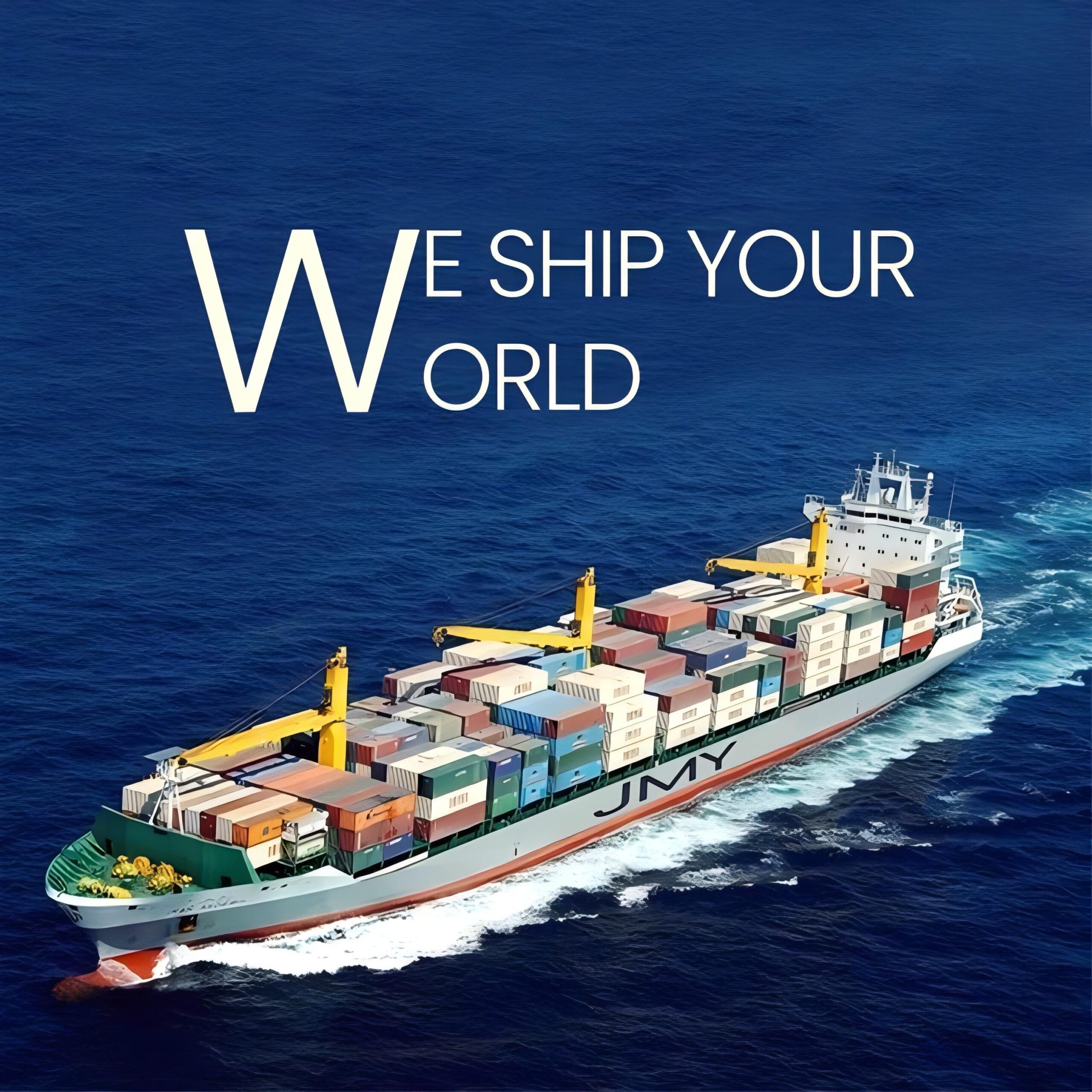 Cargo ship transporting goods for cheap shipping from China France