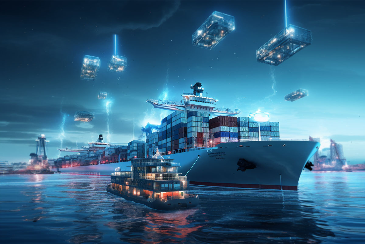 Logistics professional managing international shipments to France