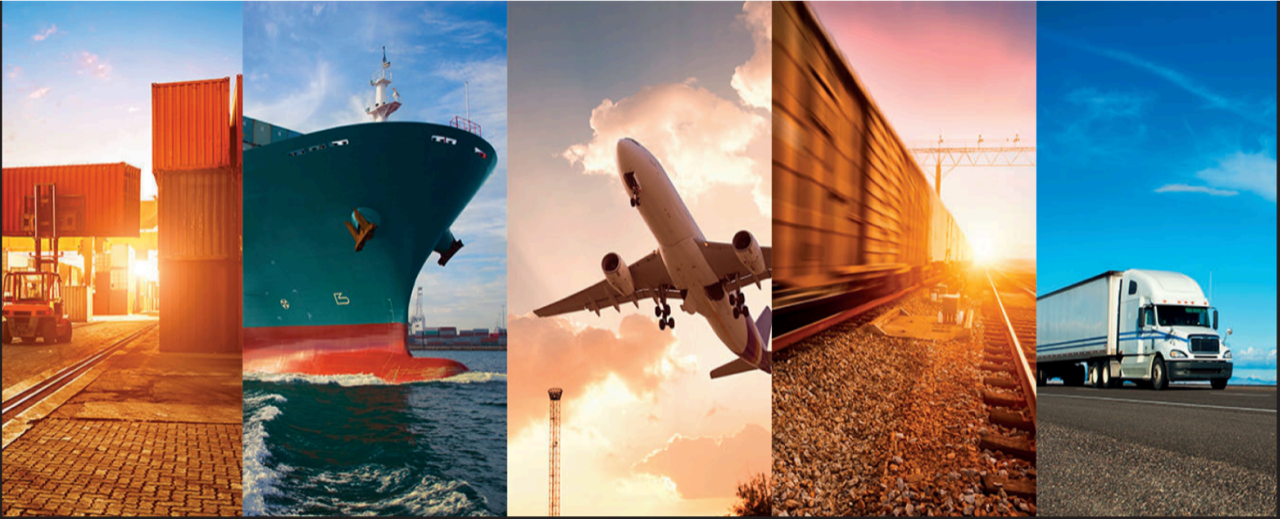 Cargo ship transporting containers from China to Canada