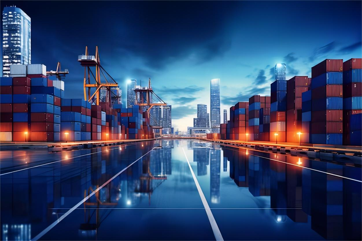 Logistics professional checking shipping documentation