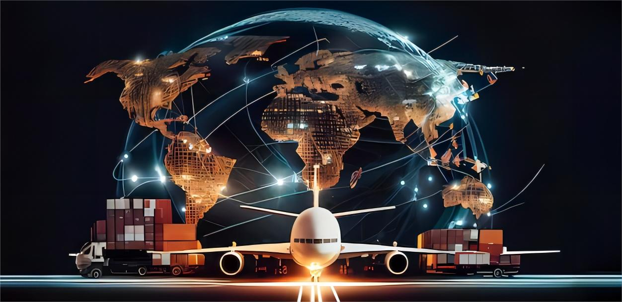 Logistics professional coordinating freight shipments
