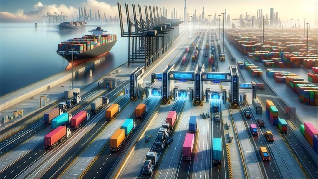 Logistics professional reviewing shipping documentation